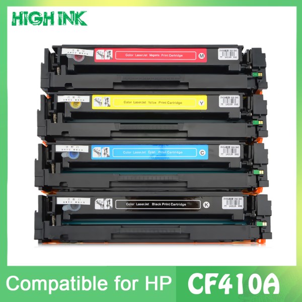 Nuevo De Toner Compatible Con HP, 410A, CF410A, CF410, CF411A, CF412A, CF413A, CF410A, 410X, Color LaserJet Pro M452DnM477Fdw