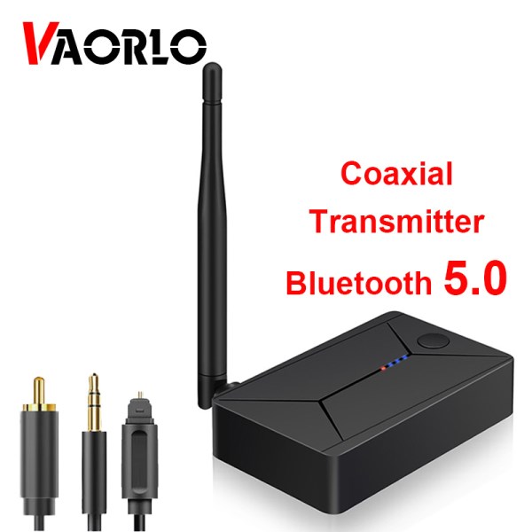 Nuevo Coaxial De Baja Latencia, Adaptador De Audio Inalambrico Para Auriculares, TV, Adaptador Bluetooth 5,0 Con Conector De Fibra Optica 3,5