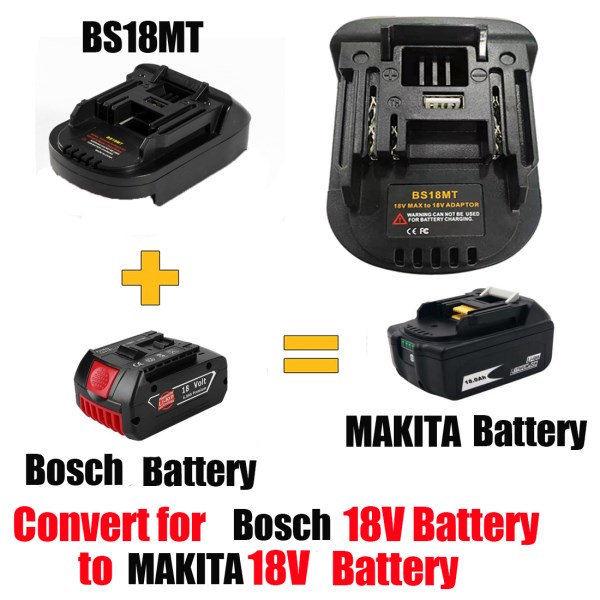 Nuevo De Bateria BS18MT, Convertidor USB Para Bosch BAT619G620, Bateria De Litio Makita 18V BL 1860