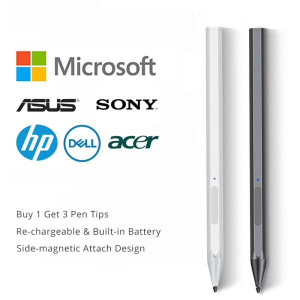 Nuevo Optico Para Microsoft Surface Pro 3, 4, 5, 6, 7 Pro, X, Surface Go 2, Portatil, Libro, Estudio, HP, ASUS, Tableta, Boligrafo Magnetico Tactil, 4096