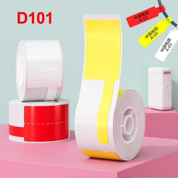 Nuevo De Impresora De Etiquetas D101, Papel De Etiqueta, Resistente Al Agua, Cableado De Red De Comunicacion, Cable De Red De Fibra Optica