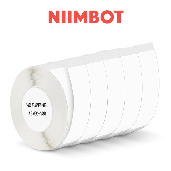 Nuevo De Etiquetas Blanca Para Impresora Niimbot D11, Rollo De Papel Adhesivo De Etiquetas D11, 15X50Mm, D110, D11