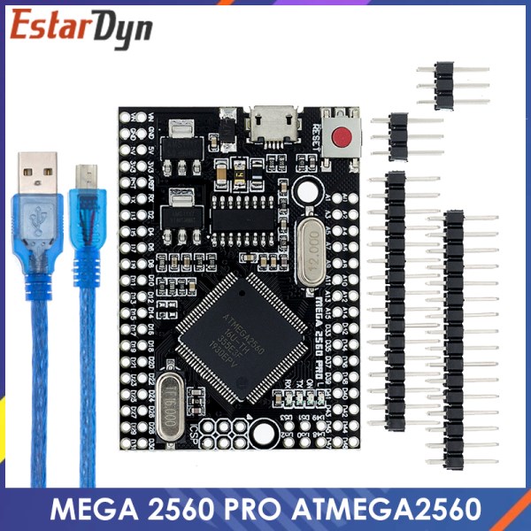 Nuevo MEGA 2560 PRO Embed CH340GATMEGA2560-16AU Con Pinheaders Macho, Compatible Con Arduino Mega2560 DIY