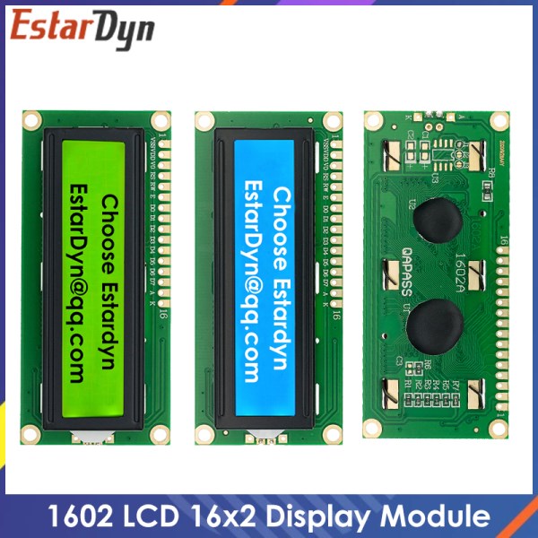 Nuevo LCD LCD1602 1602, Pantalla Verde Azulamarilla De 16X2 Caracteres, PCF8574T PCF8574 IIC I2C, Interfaz 5V Para Arduino