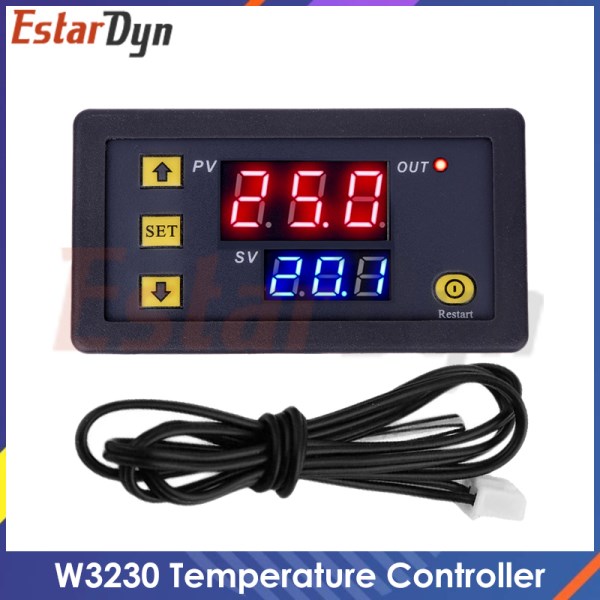 Nuevo Digital De Pantalla LED Con Control De Temperatura, Instrumento De Control De Calorrefrigeracion, W3230, 12V, 24V, AC110-220V, 20A