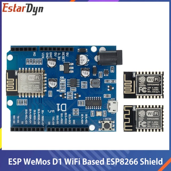 Nuevo Inteligente WeMos D1, ESP-12F12E, WiFi, UNO Basado En ESP8266, Escudo Para Arduino, Compatible Con IDE