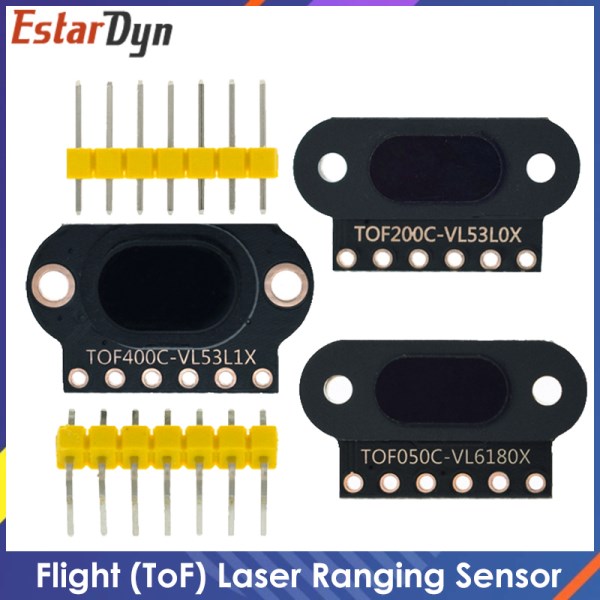 Nuevo De Sensor De Rango Laser VL6180VL53L0XVL53L1X, Tiempo De Vuelo (ToF), TOF050C, TOF200C, TOF400C, 50CM2M4M, IIC Para Arduino STM32