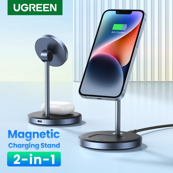 Nuevo De Carga Inalambrico Magnetico, Cargador Rapido 2 En 1, Potencia Maxima De 20W, Para IPhone 14 Pro MaxiPhone 13AirPods