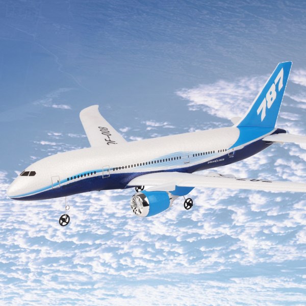 Nuevo Boeing 787 550Mm Envergadura 2,4 GHz 3CH EPP Luz LED RC Avion Ala Fija RTF Escala Aeromodelismo